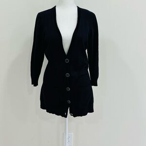 Cache Cardigan Sweater‎ Women’s Black Size M